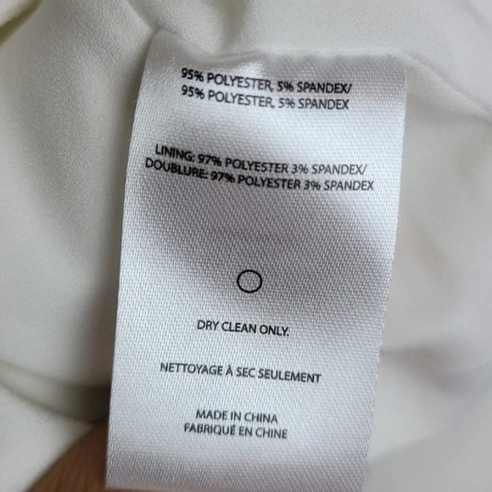 Edit bell sleeve round neck top Sz S White Modest Formal Preppy - Picture 7 of 11